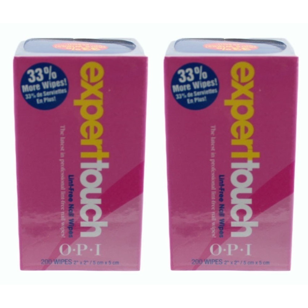 Nail Wipes Opi 2 Pack Expert Touch Lint Free Nail Wipes 200 Each
